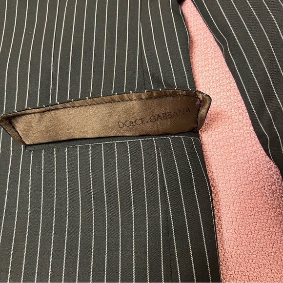 Dolce & Gabbana Sicily 2 pieces Suit In Stretch Pinstripe Wool men’s size 50 - Picture 11 of 16